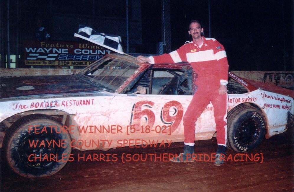 Checkered flag at Wayne County 5-18-02